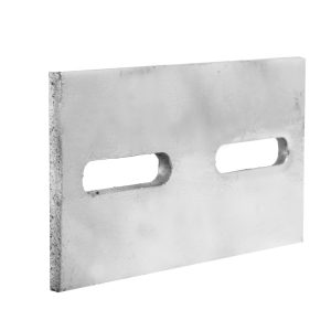 2-Slot Adjustable Connection Plates for Curtain Wall Tolerance Compensation