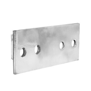 4-Hole Flat Plate Connectors for Steel & Facade Joints – Precision Drilled Splice Plates